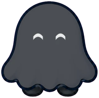 黒おばけ (笑顔)